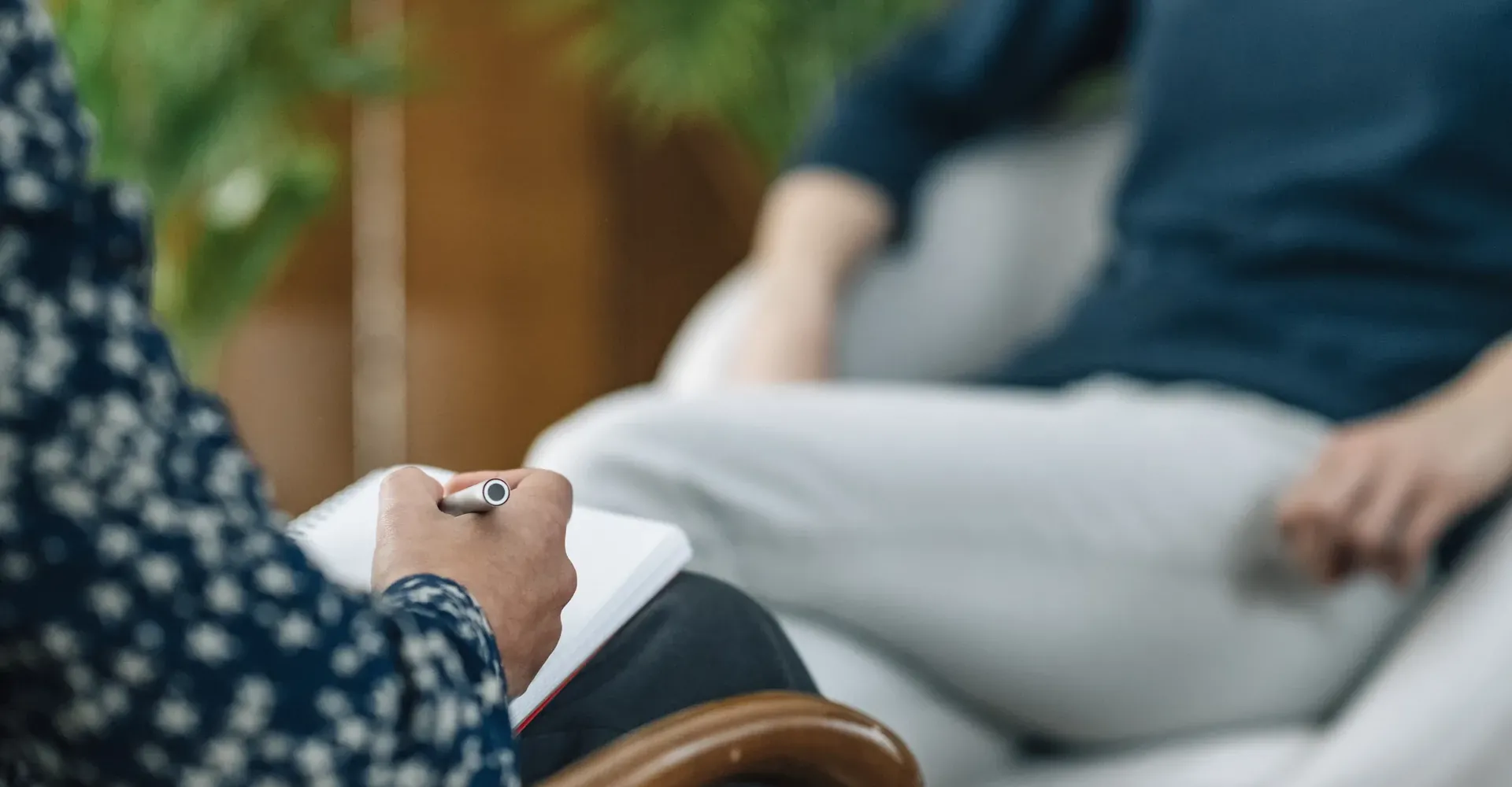 Counselor with a client